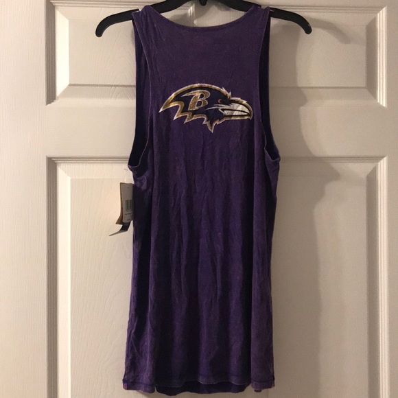 Baltimore Ravens Acid Wash Super Soft Tank Top - Picture 3 of 8
